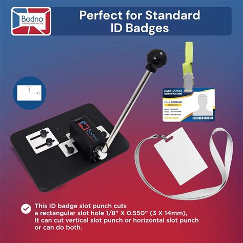 Bodno Heavy Duty Desktop ID Badge Slot Punch Black - India | Ubuy