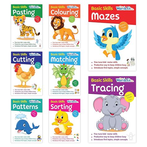 Buy Pegasus Basic Skills for Children Books Set of 8- Pasting ...