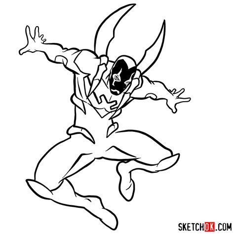 Blue Beetle Coloring Pages