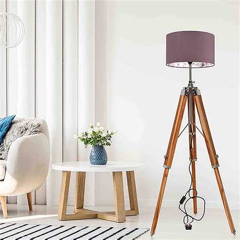 Buy NauticalMart wooden tripod floor lamp stand nautical home and ...