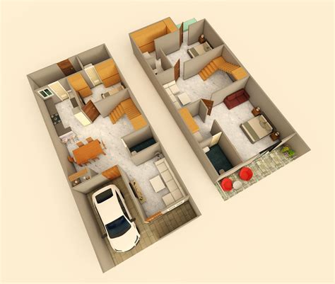 Explore 3D Home Floor Plans by Samasthiti Construction