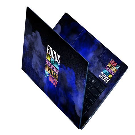 Shop Focus Blue Smoke Laptop Skin | Buy Online Now – SkinsLegend