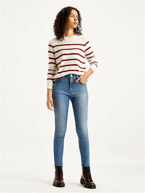 Women's 721 Blue Skinny Fit High Rise Jeans – Levis India Store