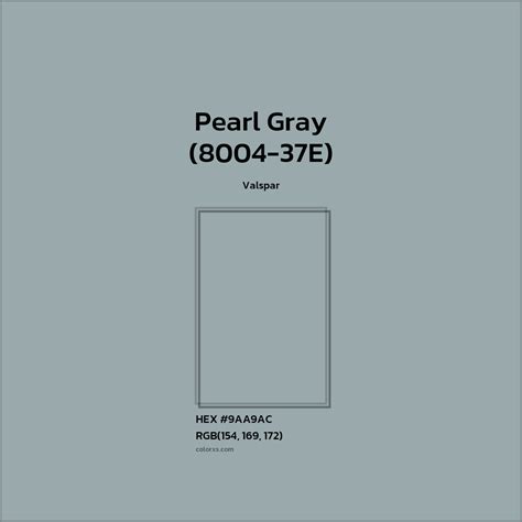 Valspar Pearl Gray (8004-37E) Paint - color codes, matching paints and ...