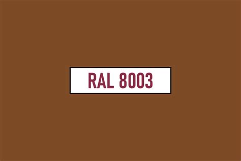 RAL 8003 - Brązowy miodowy (Clay brown)