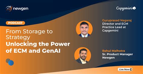 From Data to Decisions: Unlocking the Power of ECM and GenAI | Newgen ...