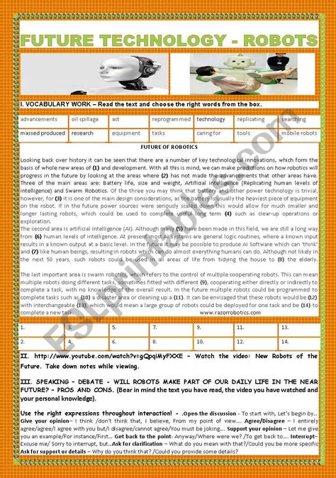 Future Technology Worksheet 的图像结果