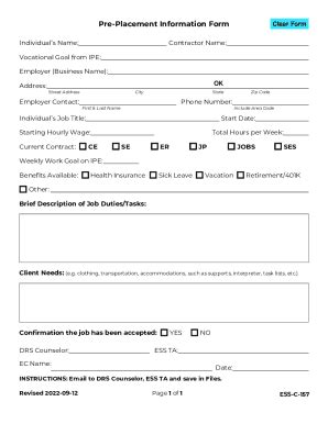 Fillable Online The Individualized Plan for Employment (IPE) Fact Sheet ...