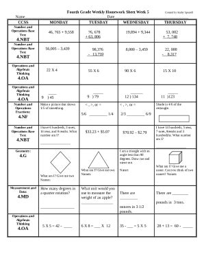 Image result for Fourth Grade Homework