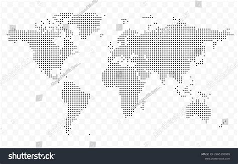 Vector Dotted World Map 的图像结果