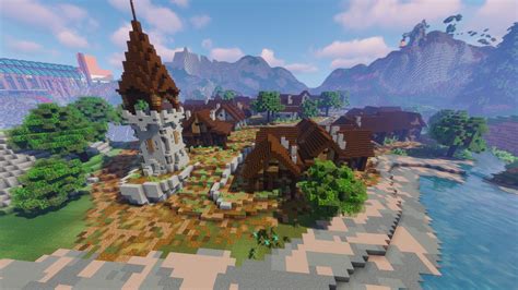 Medieval Minecraft Town Tutorial 的图像结果