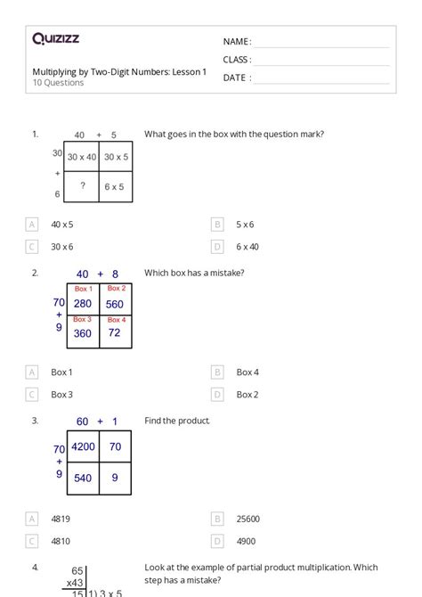 50+ Two-Digit Numbers worksheets for 4th Class on Quizizz | Free ...