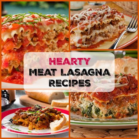 Hearty Meat Lasagna Recipes   MrFood.com