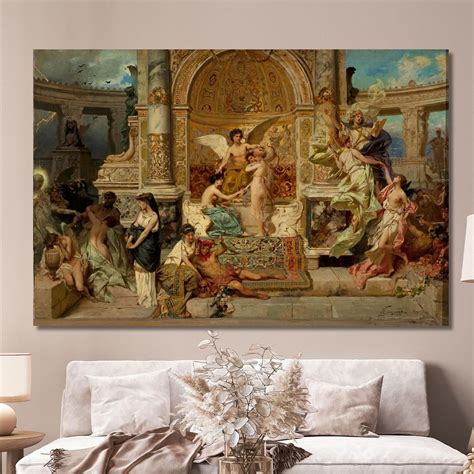 Stage Curtain In The Kraków Theatre Sketch Henryk Siemiradzki ภาพพิมพ์บนผ้าใบแคนวาส