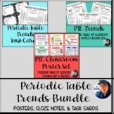 PTE Classroom Poster Set: Periodic Table of Elements Vocabulary & Trends