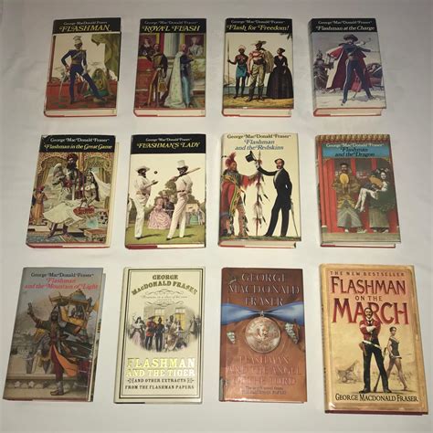 A COMPLETE UK FIRST EDITION SET OF THE FLASHMAN NOVELS ALL SIGNED BY ...