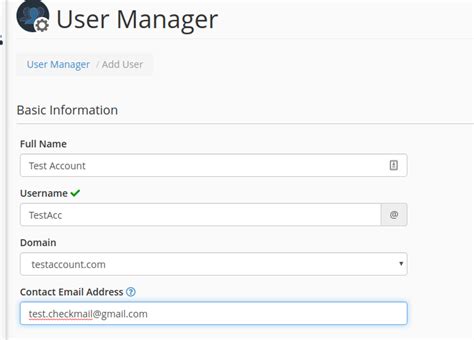 Image result for Create User cPanel