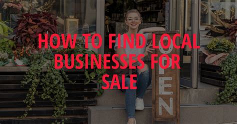Local Businesses for Sale Near Me 的图像结果