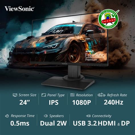 ViewSonic XG2431 60.96 cm (24 inch) Full HD LED Backlit IPS Panel ...