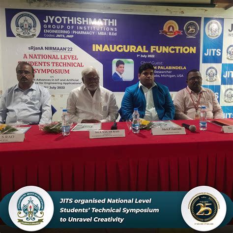 JITS organised National Level Students’ Technical Symposium to Unravel ...