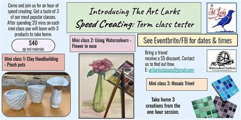 "Speed Creating" Term 4 Tester. 3 quick activities in one hour ...