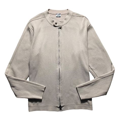 JIL SANDER back panel switching knit riders jacket | NOIR ONLINE