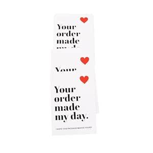 Festiko® 50 Pcs White Thank You Cards for Small Business Packaging ...
