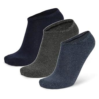 ANCHOR Low Ankle Plain/Solid Socks For Women, Pack Of 3 Pairs (Denim ...
