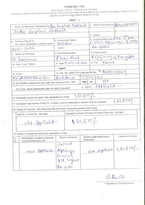 20240704092552 - hi note - FORM NO. 15G section 197A(1), 197A(1A) and ...