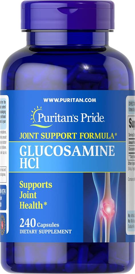 Buy Puritans Pride Glucosamine HCI 680 Mg Capsules, 240 Count Online in ...