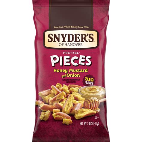 Snyder's of Hanover Honey Mustard & Onion Pretzel Pieces, 5 Oz | Pick ...