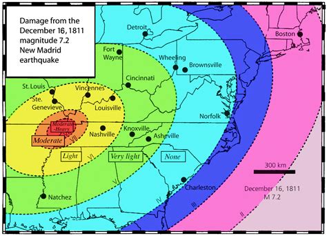 New Madrid Earthquake Zone Map