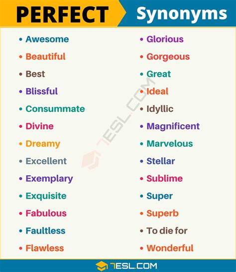 119 Synonyms for "Perfect" with Examples | Another Word for “Perfect ...