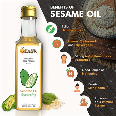 Buy H&O Sesame Oil - 100% Pure Cold Pressed Edible Til ka Tel - 100ml ...