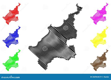Naka-jima Island Japan, East Asia, Japanese Archipelago Map Vector ...