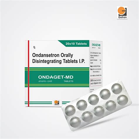 Ondaget Md Tablets - Ondansetron Orally Disintegrating Tablets I.P ...
