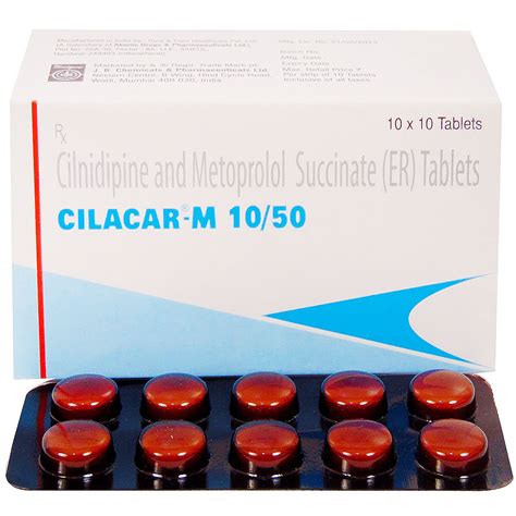 Cilacar-M 10/50 Tablet | Uses, Side Effects, Price | Apollo Pharmacy