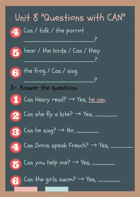 Can Question Form Worksheet 的图像结果