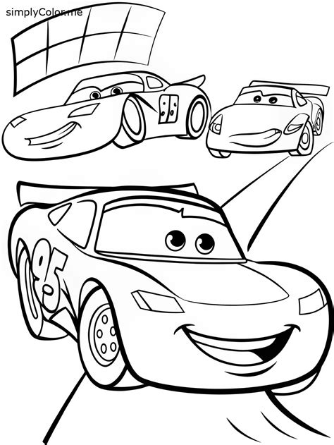 Cars Lightning Mcqueen coloring pages, bold and easy nel 2025 | Colori