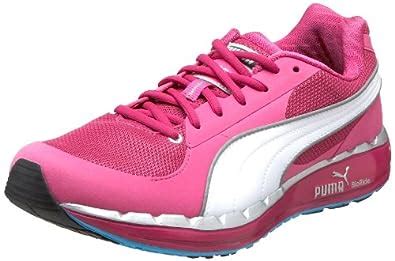 Buy PUMA Women's Faas 500 Running Shoe,Neon/Puma Silver/White ...