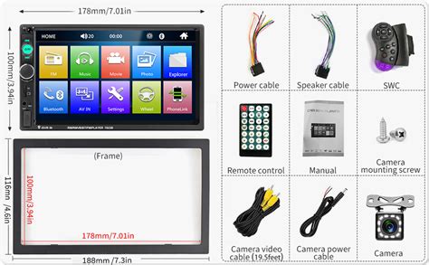 Auto Snap 7 Inch ASAP_6952 Car Double din Touch Screen Stereo Player ...