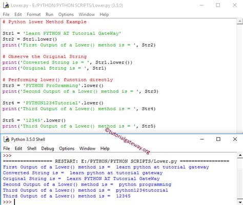 Image result for String Lower Python