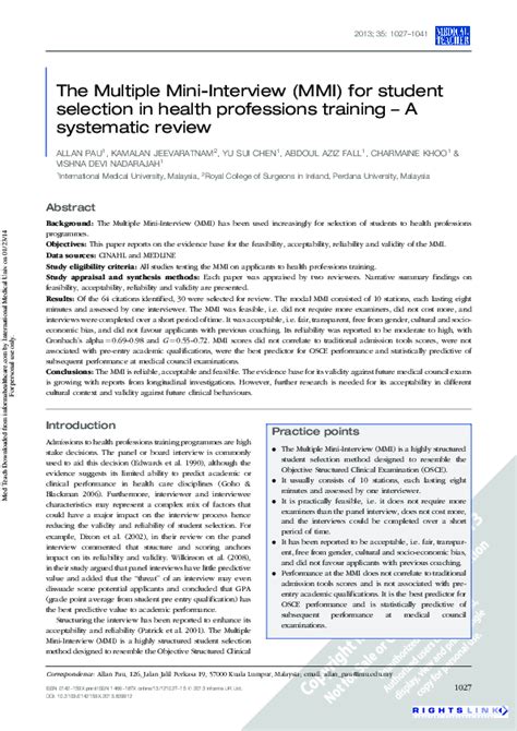 Multiple Mini Interview 的图像结果