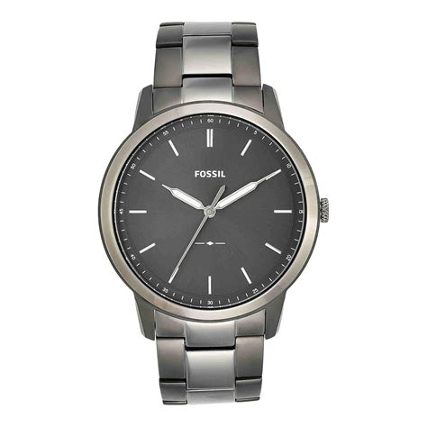 Fossil The Minimalist 3h Analog Grey Dial Men's Watch - FS5459 ...