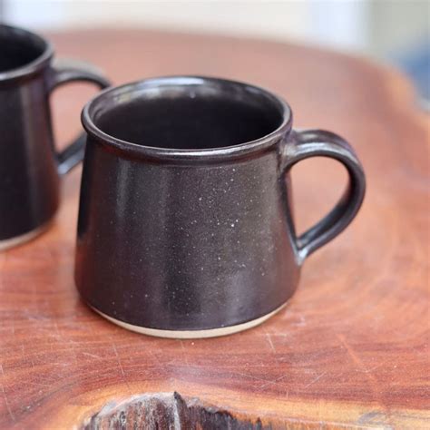 Buy WEAVING HOMES Store Auro Mugs - Charcoal 230 ML Handmade Ceramic ...
