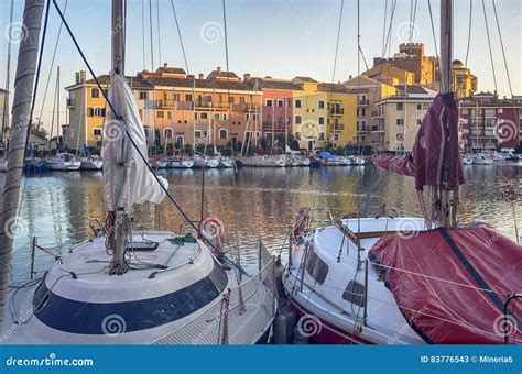 Passenger Boats in Spanish Harbour Editorial Stock Photo - Image of ...