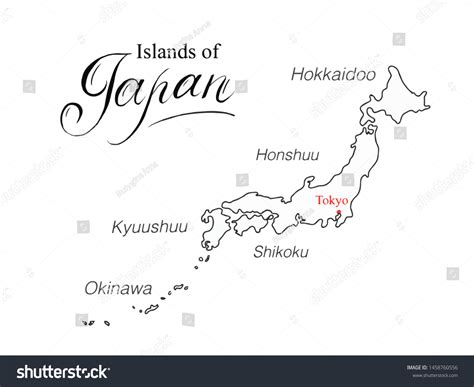 Japanese Island Map
