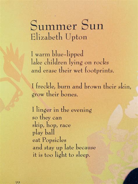 Hyperbole Poems About Summer