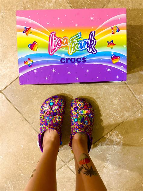 LISA FRANK CROCS!!! The rainbow shoes of my childhood dreams! : r ...