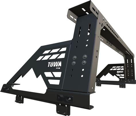 Buy TUWA Pro Height Adjustable Chase Rack for Mid Size Truck, Carbon ...